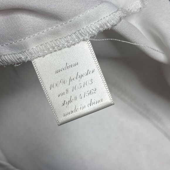 Miami Medium Sheer White And Peach Tank Top - Picture 5 of 7